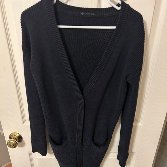 lululemon athletica Sweaters - Lululemon Navy blue cardigan. Size 6